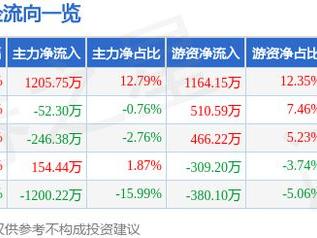 通灵股份（301168）5月22日主力资金净买入1205.75万元
