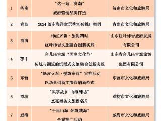 省级名单公布！“沂蒙四季好时光”案例入选