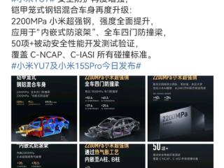 小米YU7搭载2200MPa小米超强钢！背后支持大学“技术王牌”揭秘