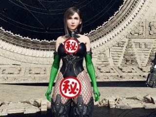 《FF7RB》蒂法终极弗雷娜装Mod：雪白大雷配黑网裤