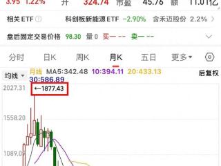 发行价558，高点1877，现跌破100，千元神话破灭，谁在为高价买单