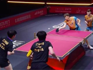 王楚钦孙颖莎3-1日本组合夺冠！被扳一局完美应变，助第4局逆转！
