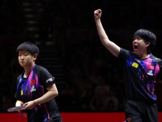 3:1,国乒首冠诞生！孙颖莎王楚钦击败日本组合，卫冕+世乒赛3连冠