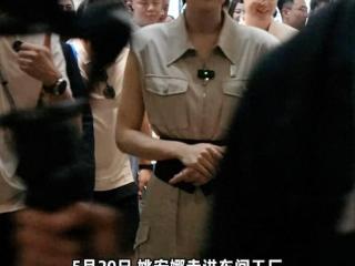 不秀奢靡，不撒狗粮，姚安娜穿工装下工厂，用行动展示自己的价值