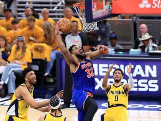 NBA季后赛：尼克斯20分逆转步行者总分1-2 唐斯末节20分全场24+15