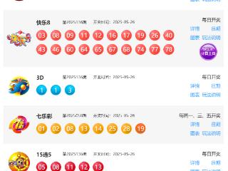 5月26日福彩中奖号码