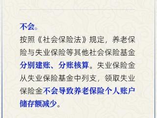 领过失业保险金，基本养老保险个人账户里的钱会变少吗？人社部解答