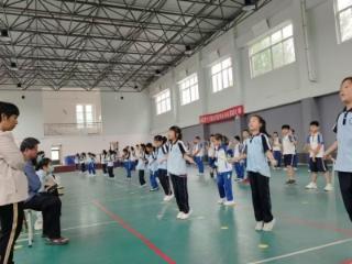淄博市博山区四十亩地小学开展体育检测活动