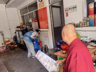 济南市莱芜区凤城街道御园社区开展沿街商铺消防安全专项检查