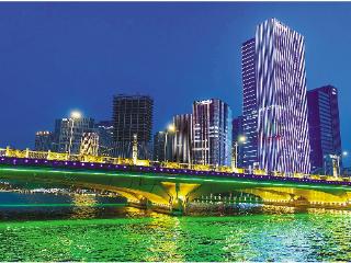 “大运长歌”光影秀 点亮京杭大运河璀璨夜