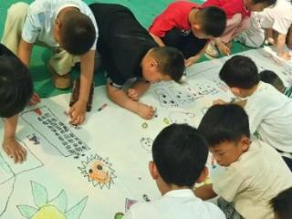 利津县盐窝镇中心幼儿园北岭分园开展 “绘梦六一 畅想未来”绘画活动