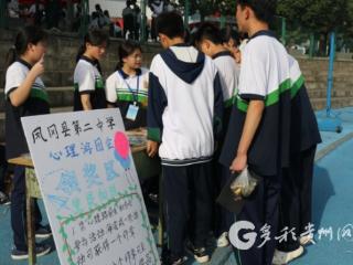 凤冈二中举办"绽放心能量·静待繁花开"主题心理游园会