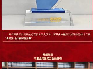 新华保险这些奖项值得刷屏