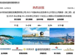 烟台财金集团2025年非公开公司债券（第二期）成功发行