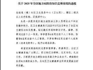 喜报+1！展现专业风采 筑牢健康防线——济南市中西医结合医院职工在莱芜区地方病防治竞赛中斩获佳绩