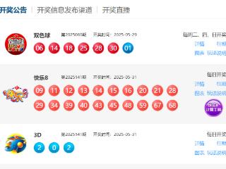 5月31日福彩中奖号码