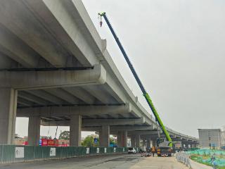 济南工业北路快速路东延工程加紧施工，济南最长高架路雏形显现