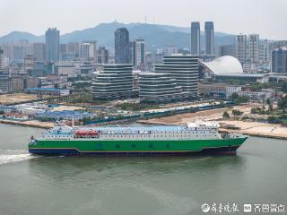 零绕行、零排放、全智能，烟台港填补新能源汽车跨海绿色运输空白