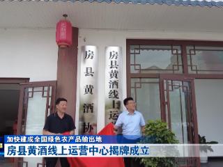 房县黄酒线上运营中心揭牌成立